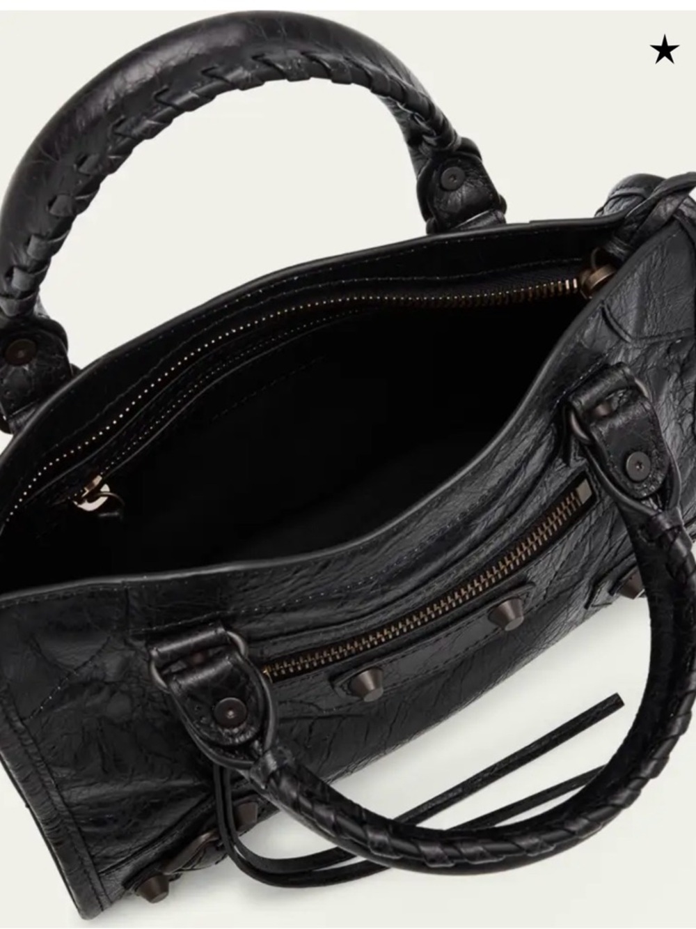 Balenciaga Mini City Satchel in Black Leather - Picture 10 of 13